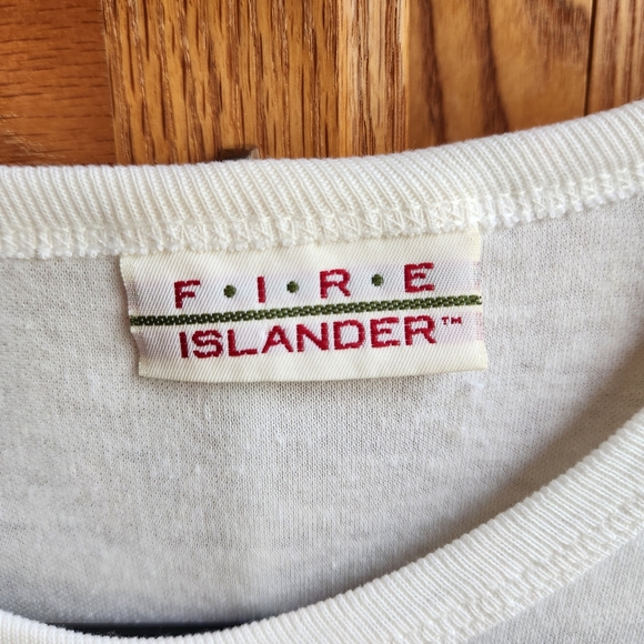 Vintage 80s T-Shirt by Fire Islander with Trendy Cute Design - Picture 2 of 5